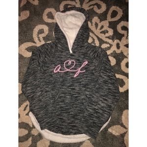 warm fuzzy sweatshirt from Abercrombie and Fitch